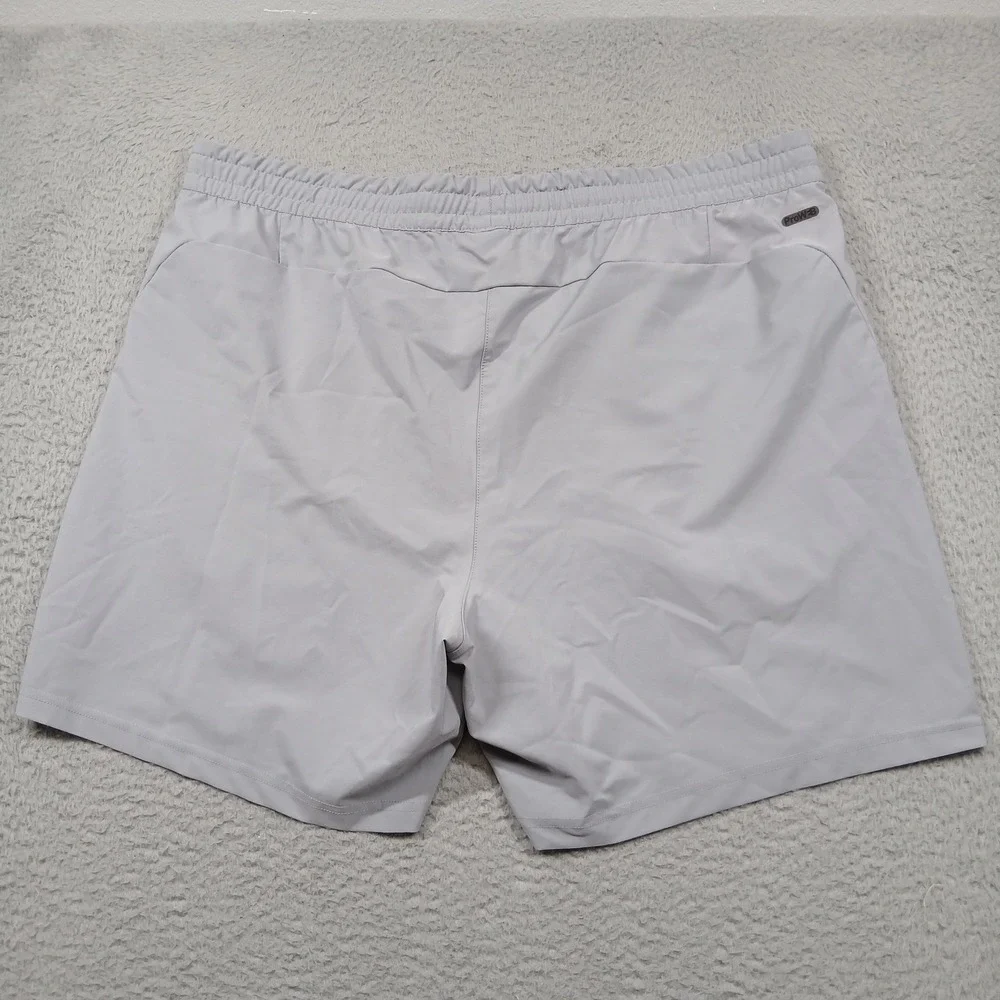 Spyder Active Shorts Mens XXL‎ Grey Polyester Stretch Athletic Gym Training